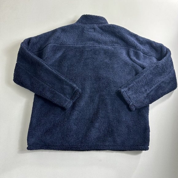 LL Bean Winterloft Fleece 1/4 Zip Sweatshirt Men Size XL Reg Pullover Navy Blue - Picture 2 of 8